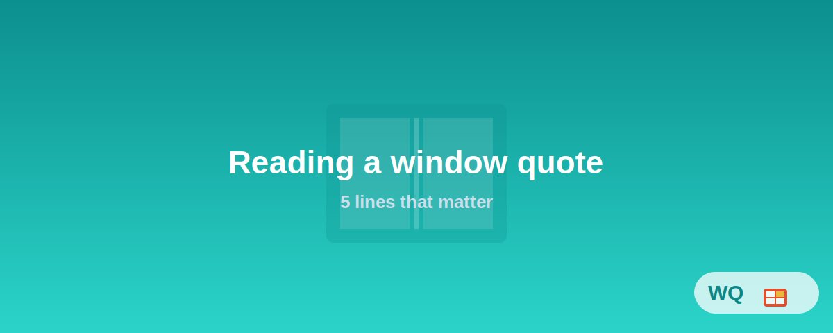 A real quote, marked up &mdash; the five lines that quietly decide what you pay.